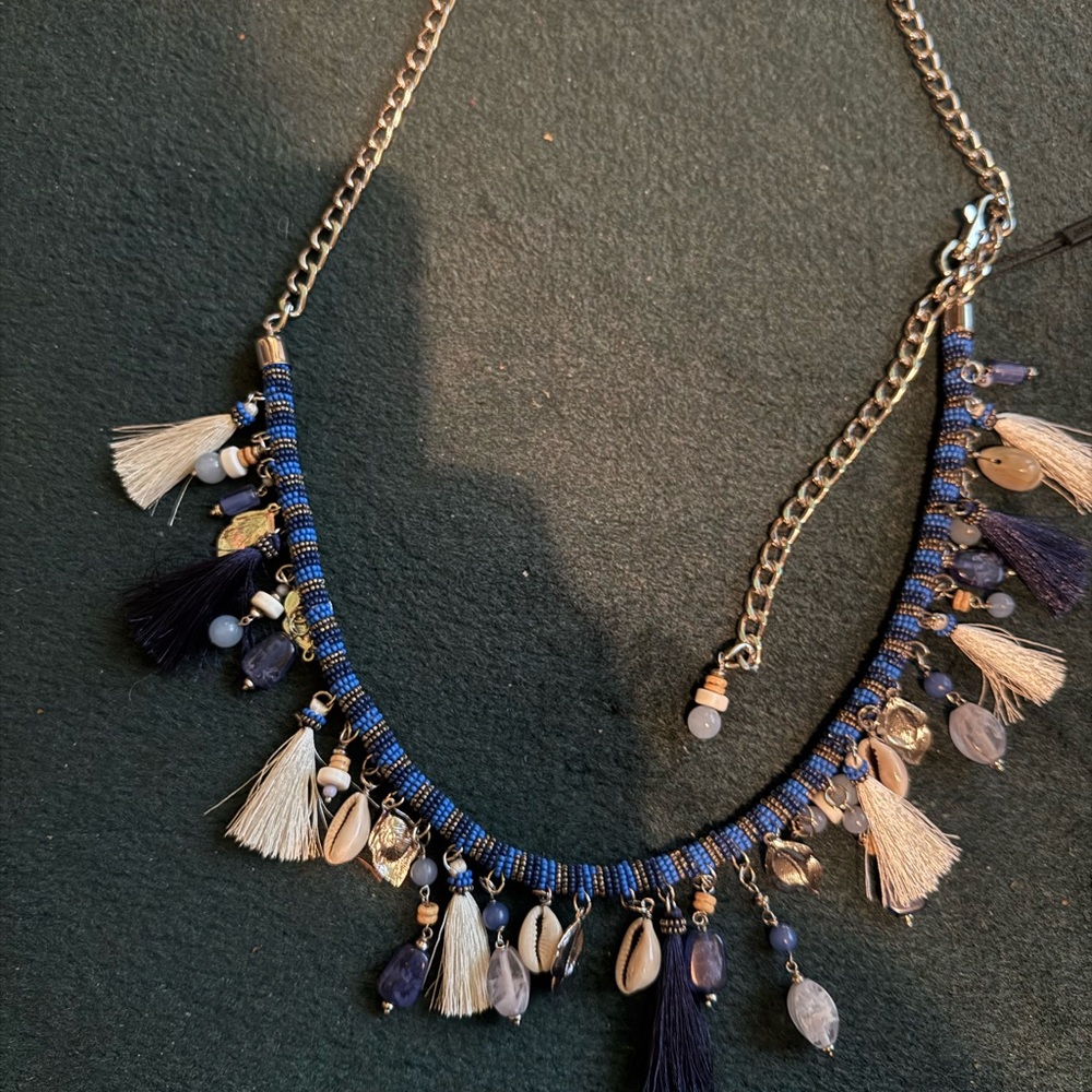 Belt Seashell Beads Chain Belt down by the seashore great detail gorgeous colors - Picture 5 of 5